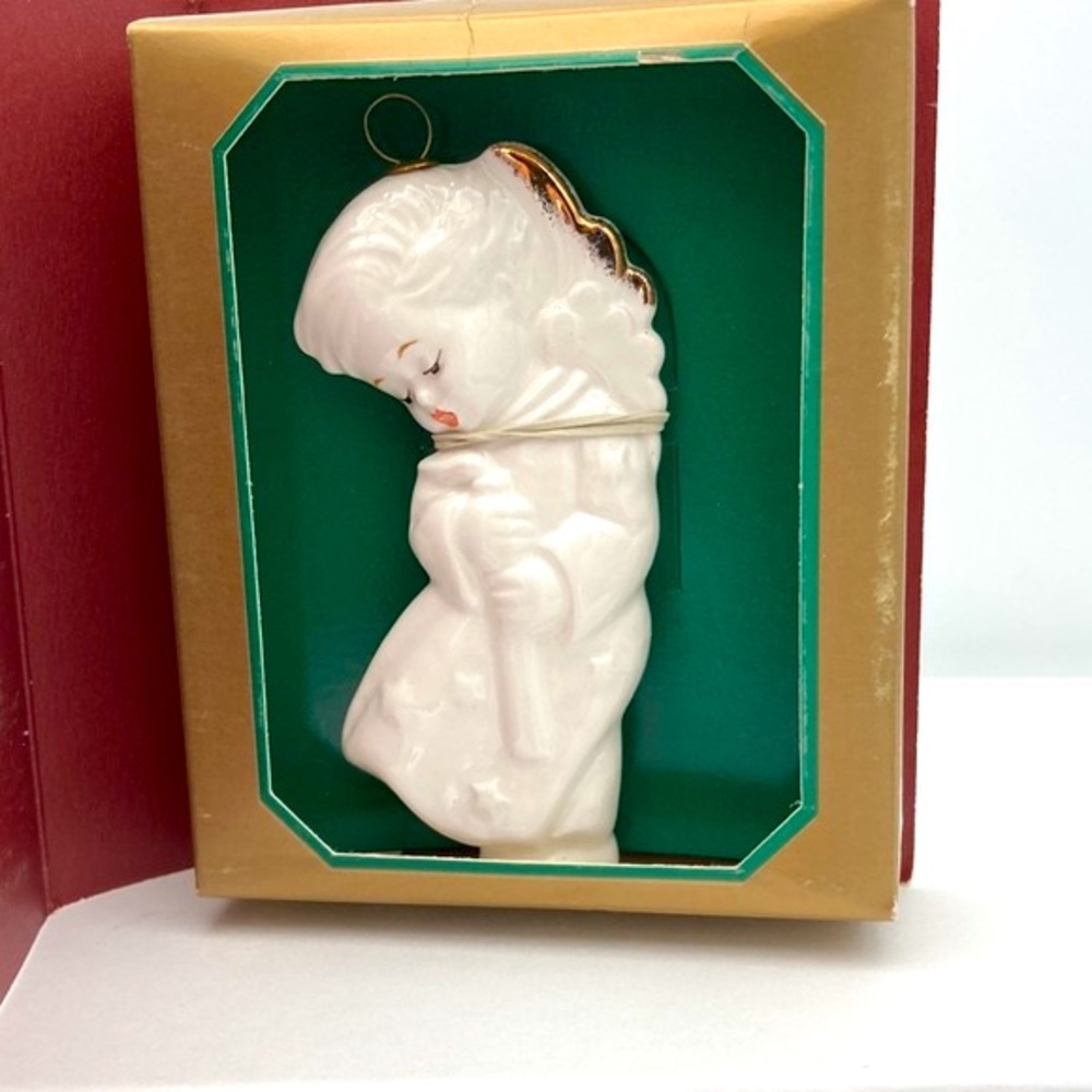Vintage Hummel Goebel Porcelain Heavenly Angel Christmas Ornament